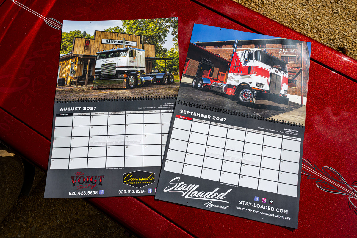 2027 Class and Chrome Big Rig Calendar