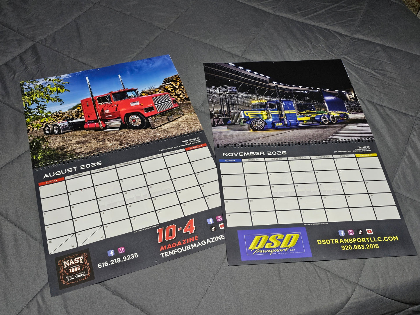 Class and Chrome Big Rig Calendar 2026