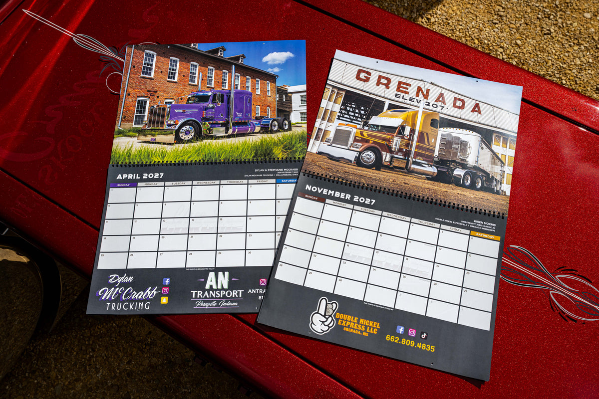 2027 Class and Chrome Big Rig Calendar
